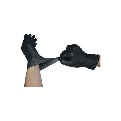 Pair Of 50 Disposable Nitrile Gloves Black