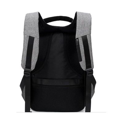 Anti Theft Backpack For Laptop With USB Charging Port Black/Grey