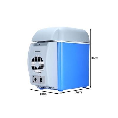 Multi-Function Portable Car Mini Fridge 7.5 L 2724667419743 Blue/White