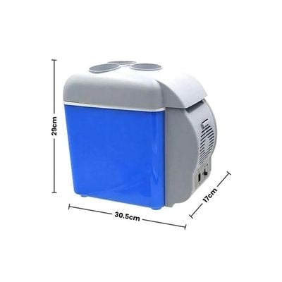 7.5 Liter Portable Cooling And Warming Refrigerator 6666 Blue/Grey