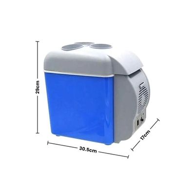 7.5 Liter Portable Cooling And Warming Refrigerator 6666 Blue/Grey