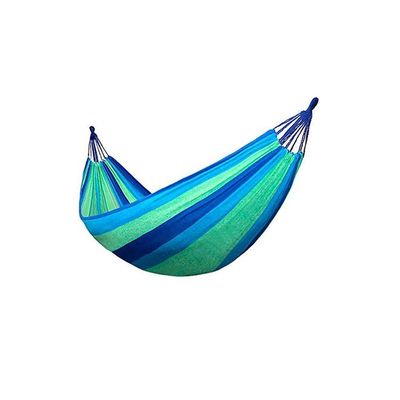 Double Canvas Hammock Swing Blue