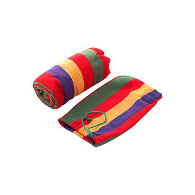 Striped Garden Hammock Red 280 x 80millimeter