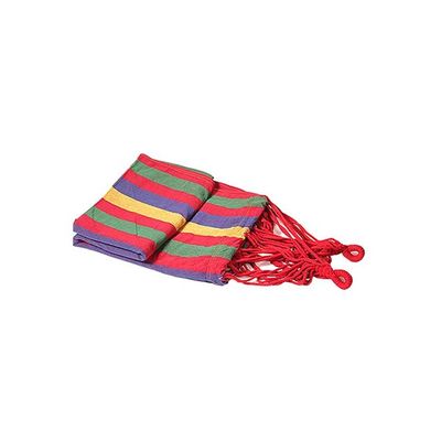 Striped Garden Hammock Red 280 x 80millimeter