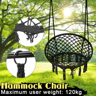 Round Hammock Chair Swing Black