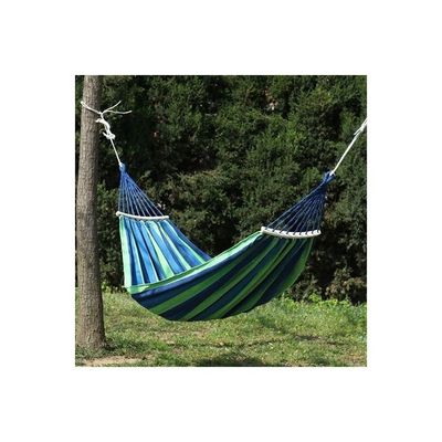 Thick Canvas Outdoor Hammock Swing Multicolour