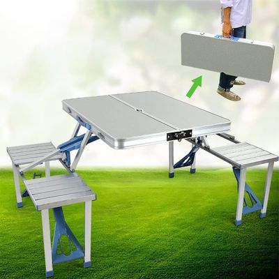 Camping Folding Table Silver