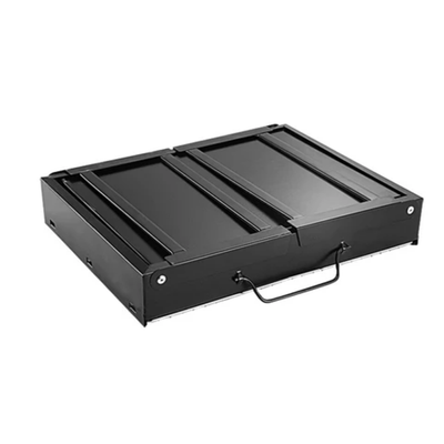 Portable Barbeque Charcoal Grill Black/Silver 35x27.5 Cm