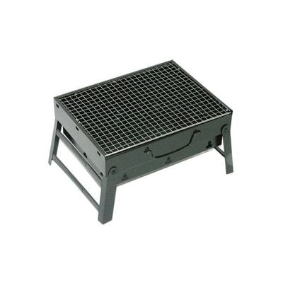 Portable Charcoal BBQ Grill Black 20x35x27cm