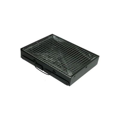 Portable Charcoal BBQ Grill Black 20x35x27cm