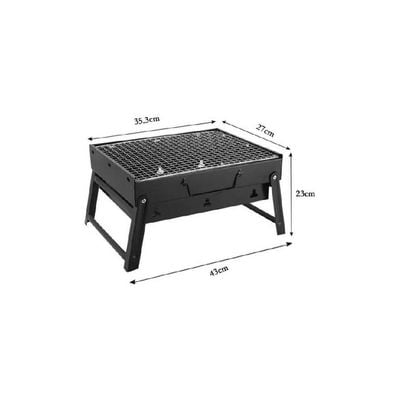 Portable BBQ Charcoal Grill Black