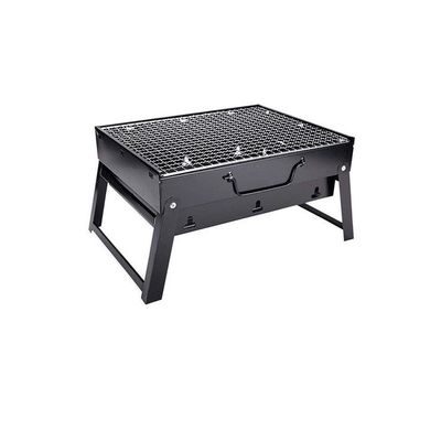 Portable BBQ Charcoal Grill Black 10x46x31cm