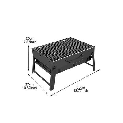 Folding Mini Barbecue Stove Black 35x27x20 Cm