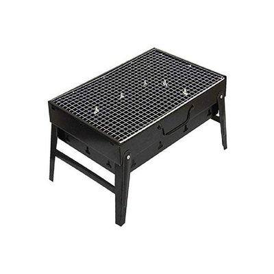 The Portable Alumstel Charcoal Grill For Picnics And Gardens Size 360_105_280 Mm Black 39.6  x  31.4  x  14.2cm