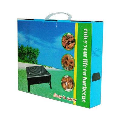 Portable Charcoal Bbq Grill Couple Family Party Outdoor Camping Bbq Tool Environmental Protection Health Black