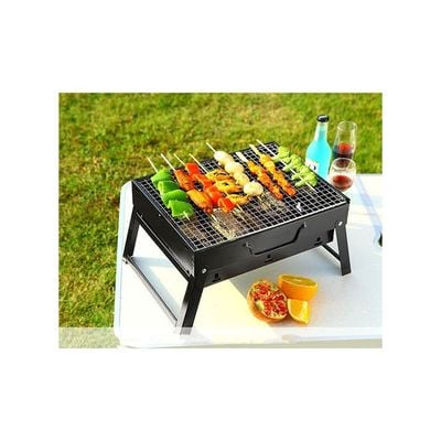 Portable BBQ Charcoal Grill Black 36X10.5X28cm