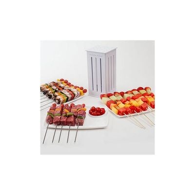 16-Piece Bbq Strings Mutton Skewers Set White 30x12x12 Cm