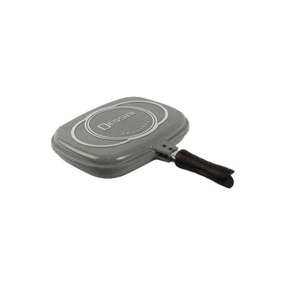 Double Side Die Casting Grill Pan Grey/Black 36 Cm