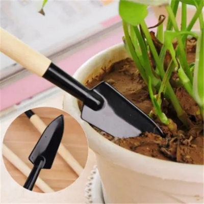 3-Piece Garden Mini Tool Set Beige/Black