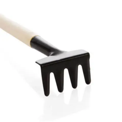 3-Piece Garden Mini Tool Set Beige/Black
