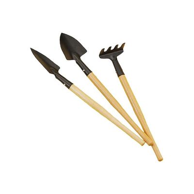 3-Piece Mini Garden Pond Tool Set Beige/Black