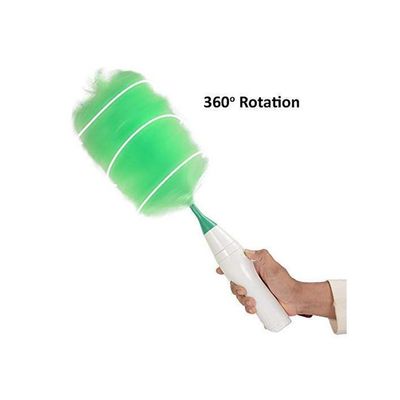 Motorized Go Cleaning Duster With Spray Green/White