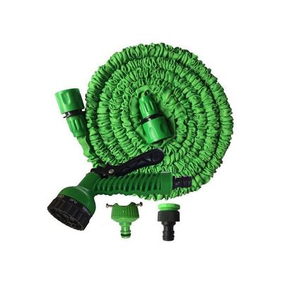Expandable Magic Flexible Garden Water Hose With Spray Gun Green 650g