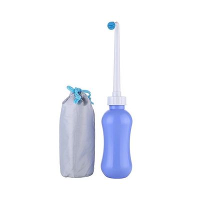 Handheld Bidet Bottle Spray With Storage Bag Blue/Grey 650ml