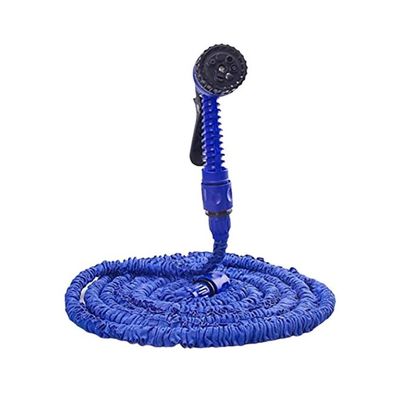 Magic Garden Hose With Spray Nossel Blue 15meter Magic Garden Hose With Spray Nossel Blue 15meter