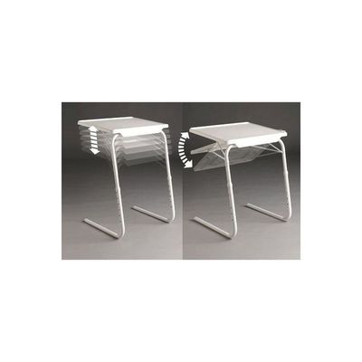 Plastic Foldable Table White 61x335x305cm