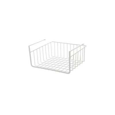 Under Shelf Hanging Basket White 14.00 x 7.00centimeter Under Shelf Hanging Basket White 14.00 x 7.00centimeter