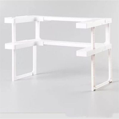 Spice Rack Stackable Organizer White