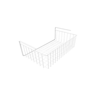 Wire Under Shelf Storage Basket White 17inch