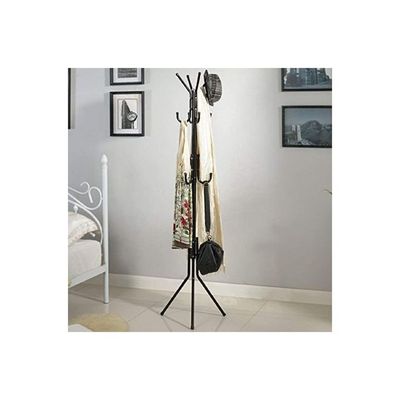 Metal Coat Rack Hanger Black 60 x 19 x 7.5cm