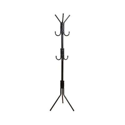 Multi-Functional Metal Coat Rack Black 172x43centimeter