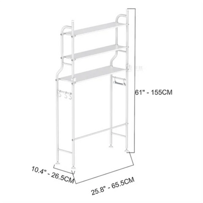 Washing Machine Storage Rack White