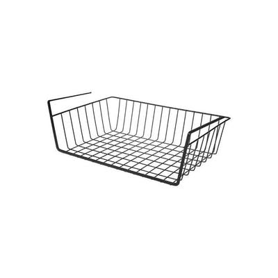 Metal Cabinet Desk Hanging Mesh Basket Black