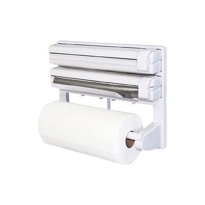 Plastic And Paper Dispenser And Holder White