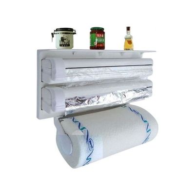 Plastic And Paper Dispenser And Holder White