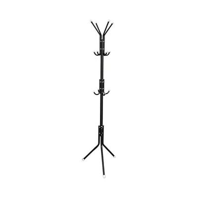 12 Hook Coat Racks Stand Black