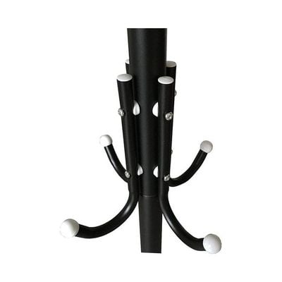 12 Hook Coat Racks Stand Black