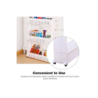 3 Tier Storage Rack Storage Tower White