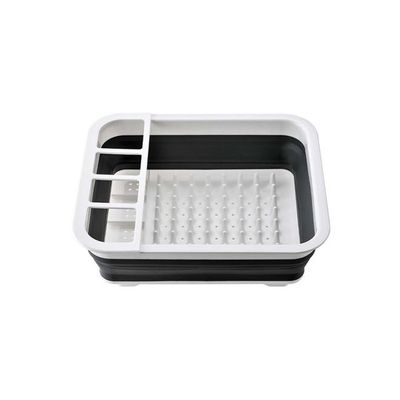 Collapsible Drainer Storage White/Black 36x32x12.2centimeter