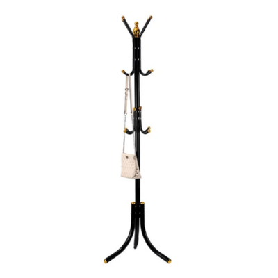 Free-Standing Metal Coat Rack Black 72x20x8.5cm