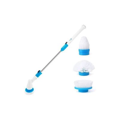 5-Piece Electric Powered Spin Scrubber Set White/Blue