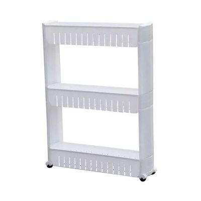 3-Shelf Storage Rack White