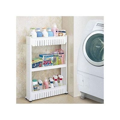 3-Shelf Storage Rack White