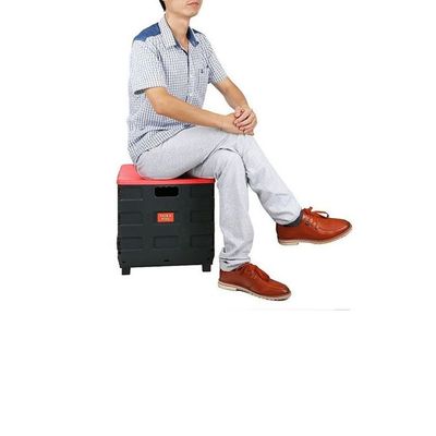 Shopping Trolley Storage Boot Cart Box Black/Red