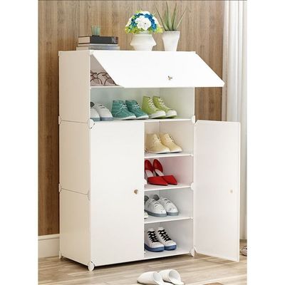 Shoe Rack Cupboard White