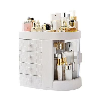 4 Tiers Acrylic Multifunctional Storage Rack White